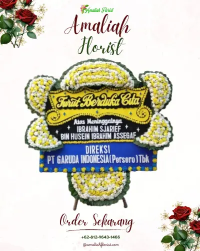 Papan Bunga Duka di Grobog Wetan