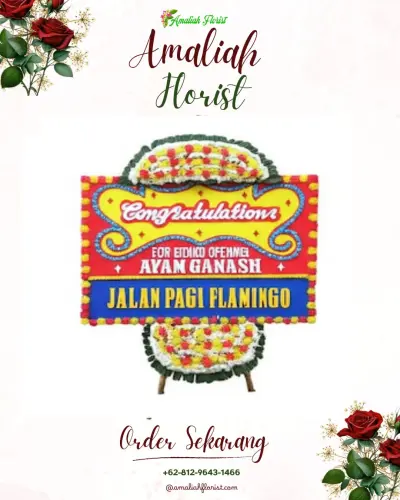 Bunga Papan Congratulation di Grobog Wetan